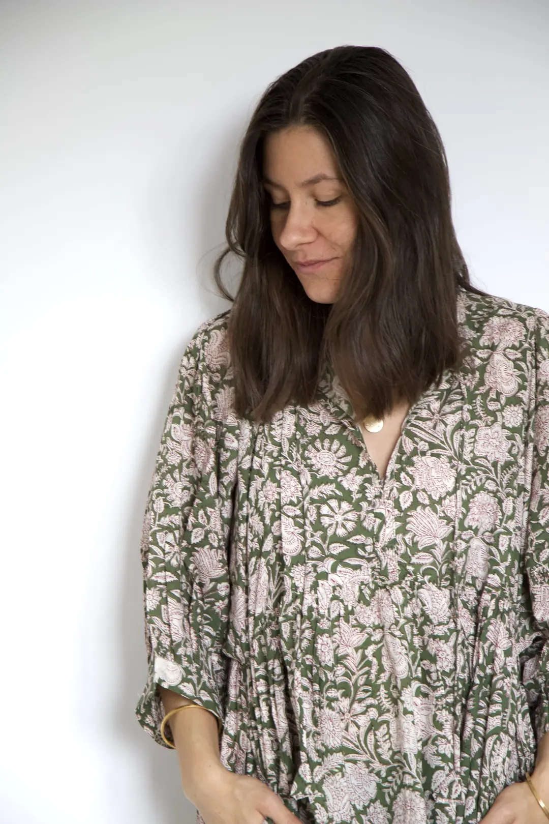 Robe longue coton motif Hariyali