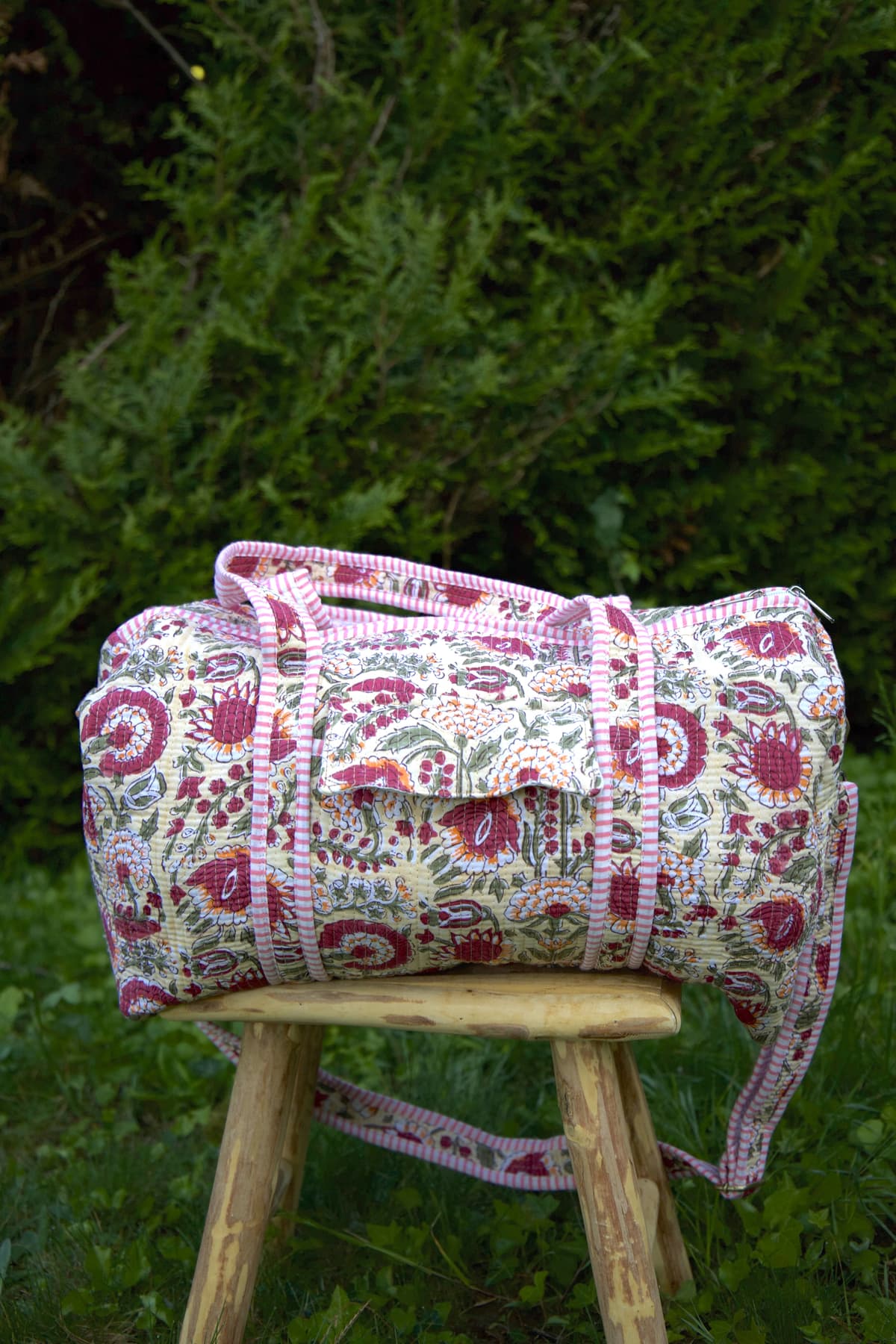 Sac de voyage matelassé motif Jaan