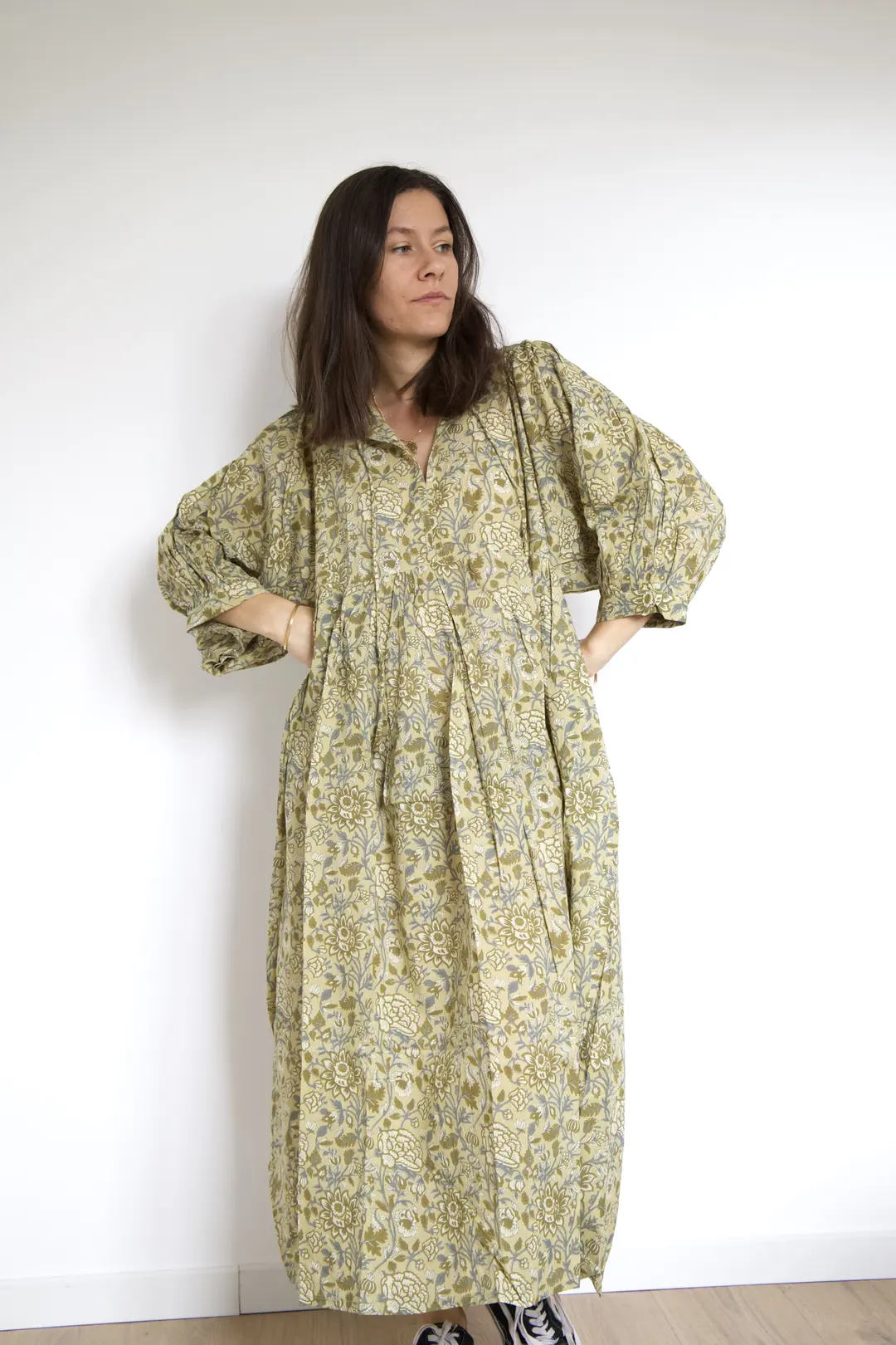 Robe longue en coton Sona