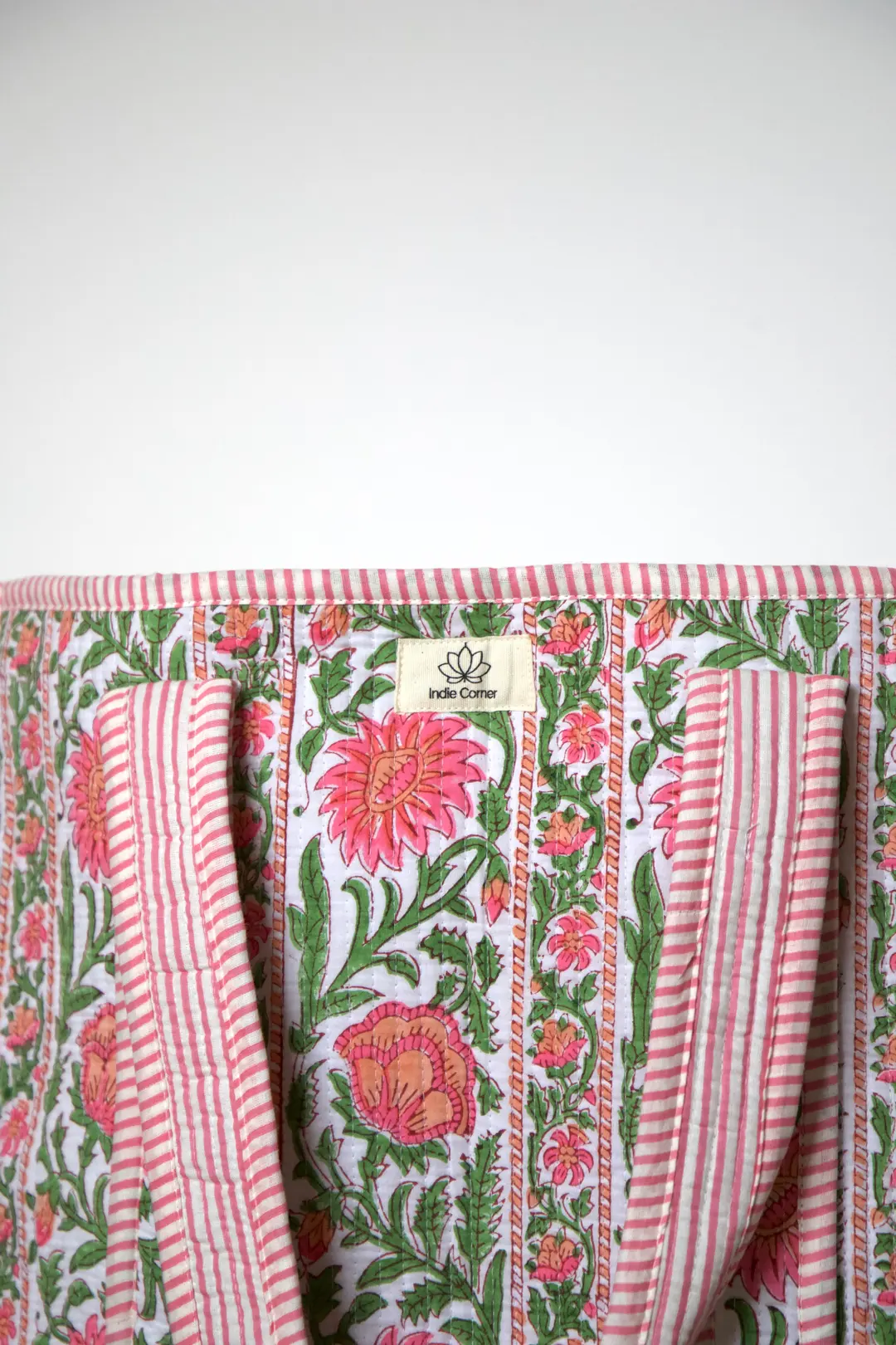 Sac cabas en coton matelassé