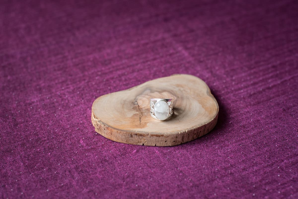 Bague pierre de lune en argent
