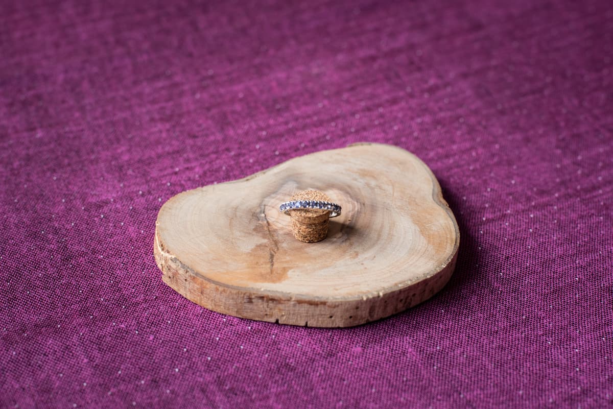 Eternity ring et argent et Iolite