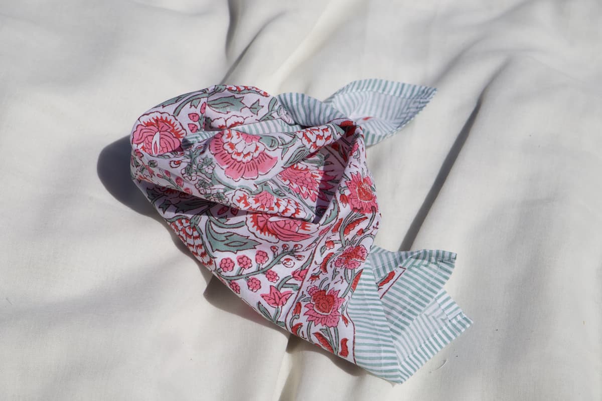Mini foulard carré coton